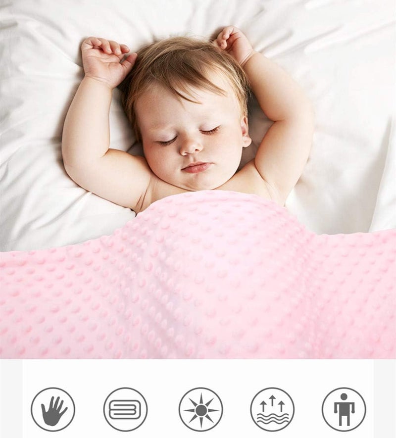 NObranded Super Soft Minky Baby Blanket With Double Layer Dotted Backing - Pink Flamingo Security for Newborns, Nursery, Stroller, Receiving, Toddlers, Crib Bedding for Boy or Girl (30 x 47 Inch) - Image 5